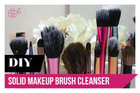 diy solid makeup brush cleanser you