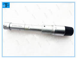 As the thimble turns, the micrometer expands like a curtain rod would. China 20 25mm Three 3 Point Internal Micrometers Inside Diameter Micrometer China Micrometer 3 Point Inside Micrometer