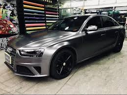 If complete vehicle customization is the name of the game, you can't go wrong applying matte vinyl wraps to any element of your car. Audi Grey Matte Metallic New Color Matte Cars Grey Car Matte Metallic