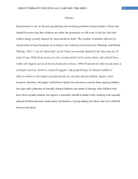 Child sexual abuse research paper        