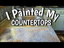 Typically cabinets come before flooring. How To Paint Countertops Looks Like Slate 65 Diy Budget Friendly Kitchen Update Youtube