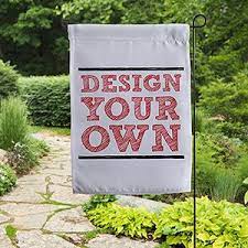 design your own garden flag black