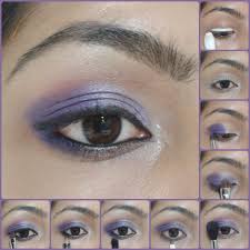 eye makeup tutorial ombre purple eyes