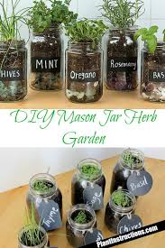 Diy Mason Jar Herb Garden Jardinería