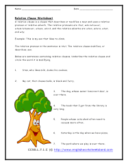 The worksheet is an assortment of 4 intriguing pursuits that will enhance your kid's knowledge and abilities. Clause Worksheets