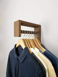 Clothing Rack Walnut Clothes Hanger