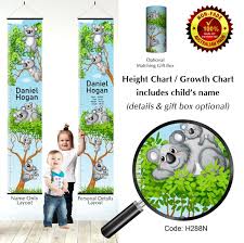 height growth chart koala wall ruler