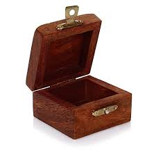 small wooden jewelry box indian