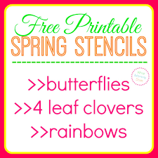 Free Printable Butterfly Stencils Four Leaf Clover Patterns