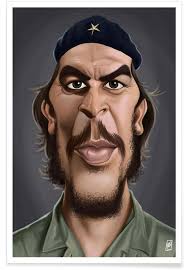 His face is on money. Che Guevara Caricature Poster Juniqe