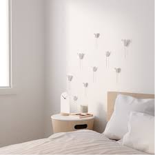 bloomer wall decoration set of 9 white