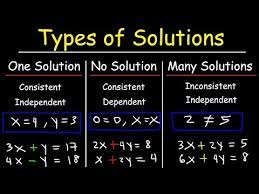 One Solution No Solution Or