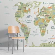 World Map Wallpaper Murals L
