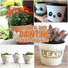 Flower Pot Painting Ideas Messy