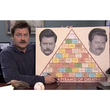 Parks And Recreation Swanson Pyramid Of Greatness Poster