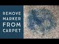 how to remove marker from carpet you