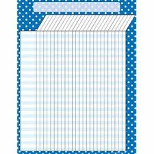 Details About Blue Polka Dots Incentive Chart Teacher Created Resources Tcr7621