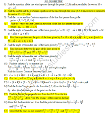 Cbse Class 12 Mathematics 3d Geometry