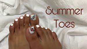 diy summer toes easy at home toe nail