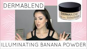 dermablend illuminating banana powder