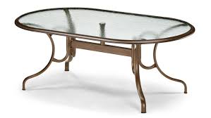 75 Oval Deluxe Glass Top Dining Table