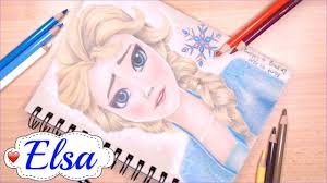 Planse de colorat cu personajele din albinuta maya; Desenez Si Colorez Elsa Frozen Fanart Desen In Creion Youtube