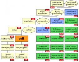 What Is A Second Cousin Twice Removed This Chart Explains