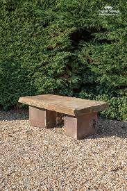 Old Stone Garden Bench Or Coffee Table