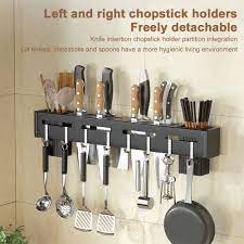 stainless steel kitchen utensil storage