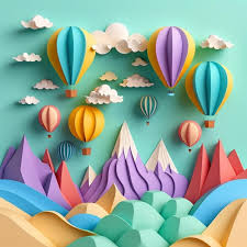 Colorful Hot Air Balloons Flying