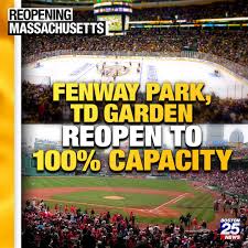 Fenway, td garden to reopen march 22 as baker lifts business restrictions, sources share this: Boston 25 News Photos Facebook