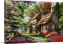Carnation Cottage Wall Art Canvas