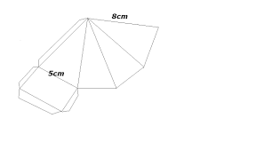 Na kartce bloku technicznego narysuj siatkę ostrosłupa prawidłowego  czworokątnego o krawędzi podstawy 5cm i - Brainly.pl