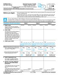 irs schedule eic 1040 form pdffiller