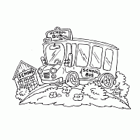 The wheels on the bus coloring pages or posters. Printable Fun Back To School Surfnetkids