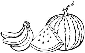 New users enjoy 60% off. Banana And Watermelon Coloring Page Of Fruits Mitraland