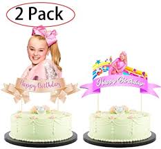 Bow bow siwa ran away and got lost, but thankfully she`s now reunited with jojo, and to celebrate the event we are releasing this. Jojo Siwa Cake Decoration 12 Edible Jojo Siwa Bows Cupcake Toppers 2 Fits Cupcake Cupcake Toppers Toys Games