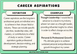 50 career aspirations exles 2024