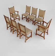 art deco dining room chairs in oak
