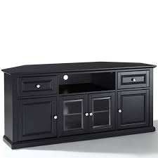 Monarch specialties glass doors corner tv stand. Crosley Furniture Corner Tv Stand For Tvs Up To 60 Walmart Com Walmart Com