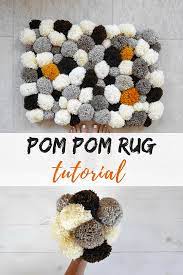 how to make a bathroom pom pom rug