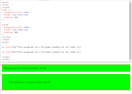 html padding with css padding