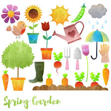 Spring Garden Clipart Gardening Clip