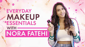 nora fatehi what s in my makeup bag