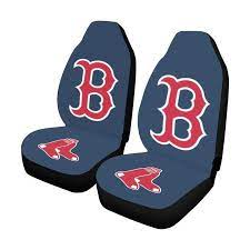 Boston Red Sox 2 Car Seat Covers Set Of