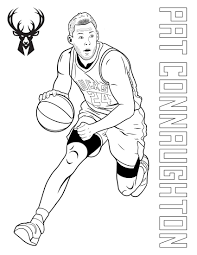 Sympathy coloring pages bura mansiondelrio co. Kids Activity Pages Milwaukee Bucks