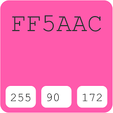 Crayola Fluorescent Pink Ff5aac Hex Color Code Schemes