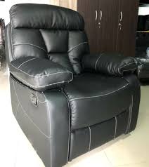 leather recliner overstuffed heavy