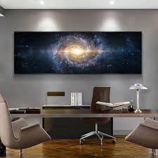 Universe Galaxy Space Wall Decor Canvas
