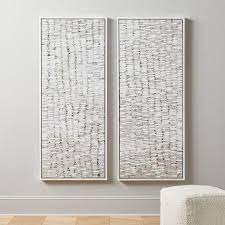 Neutral Abstract 2 Piece Wall Painting Set